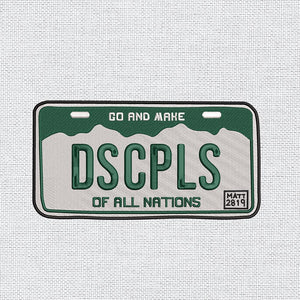 DSCPLS Nations License Plate Embroidery Design PES DST EXP - ThredViora