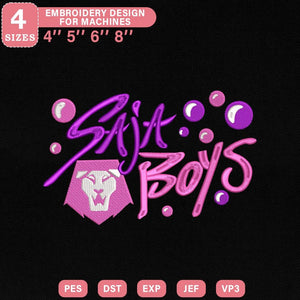Saja Boys Kpop Embroidery Pattern Files