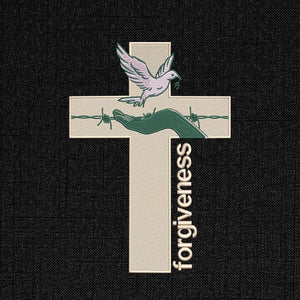 Dove & Cross Embroidery Pattern - PES, DST, EXP, JEF, VP3 - ThredViora