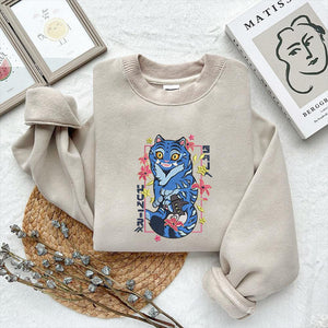 Blue Tiger Embroidery Design File