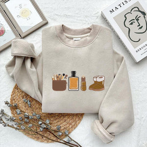 Makeup Perfume Embroidery Design Beauty Icon Fashion