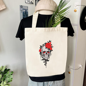 Floral Skull Embroidery Design Halloween Skeleton Spooky