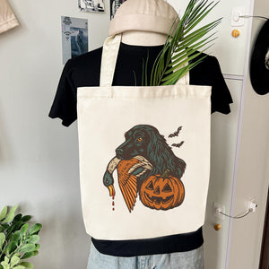 Halloween Dog Embroidery Design Duck Hunting Spooky