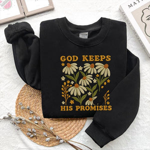 God's Promise Daisy Embroidery Design - PES DST EXP JEF VP3 - ThredViora