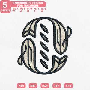 Jesus Fish Embroidery Pattern - PES DST EXP VP3 JEF Files - ThredViora