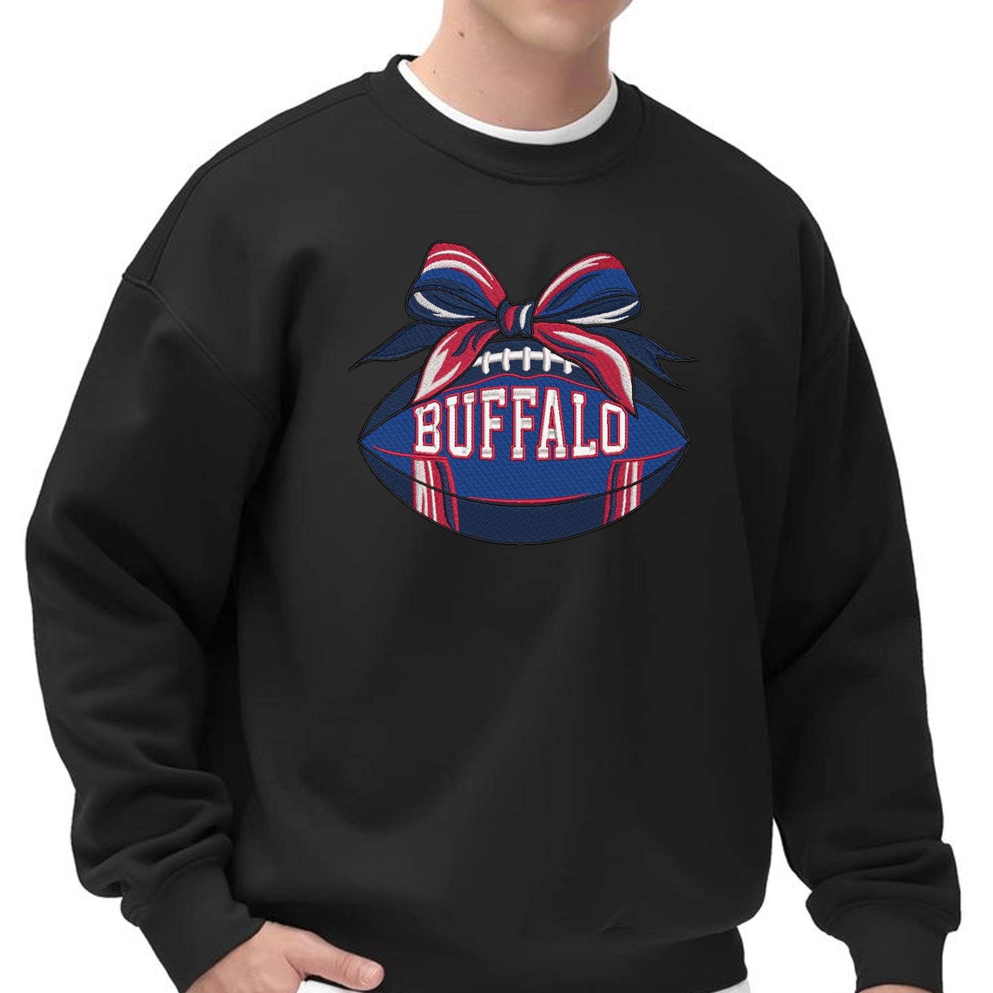 Buffalo Football Embroidery Design Sports Logo Machine File