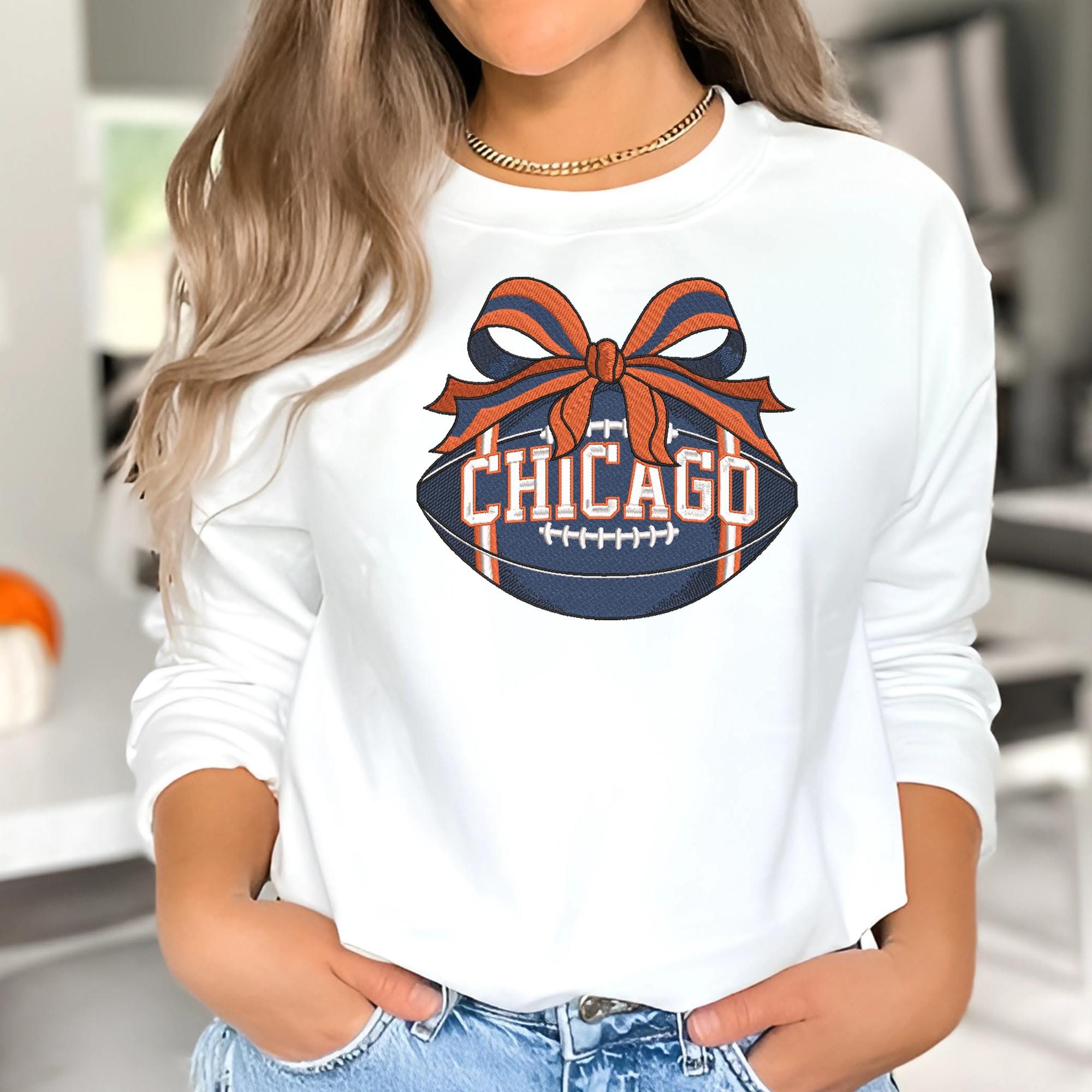 Chicago Football Embroidery Design Sports Logo Machine File