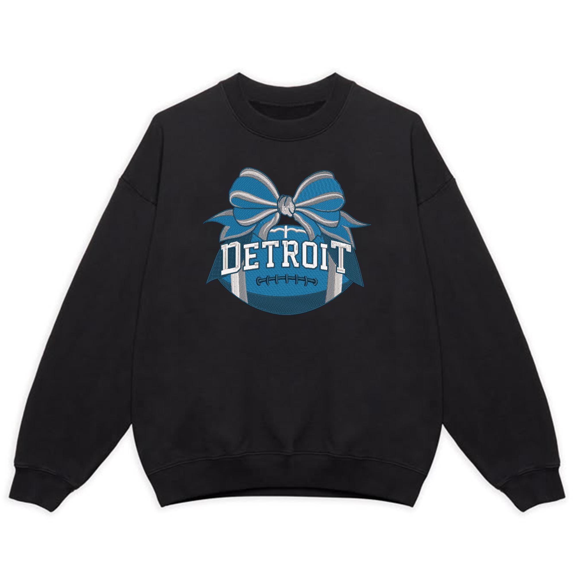 Detroit Football Embroidery Design Sports Logo Machine File