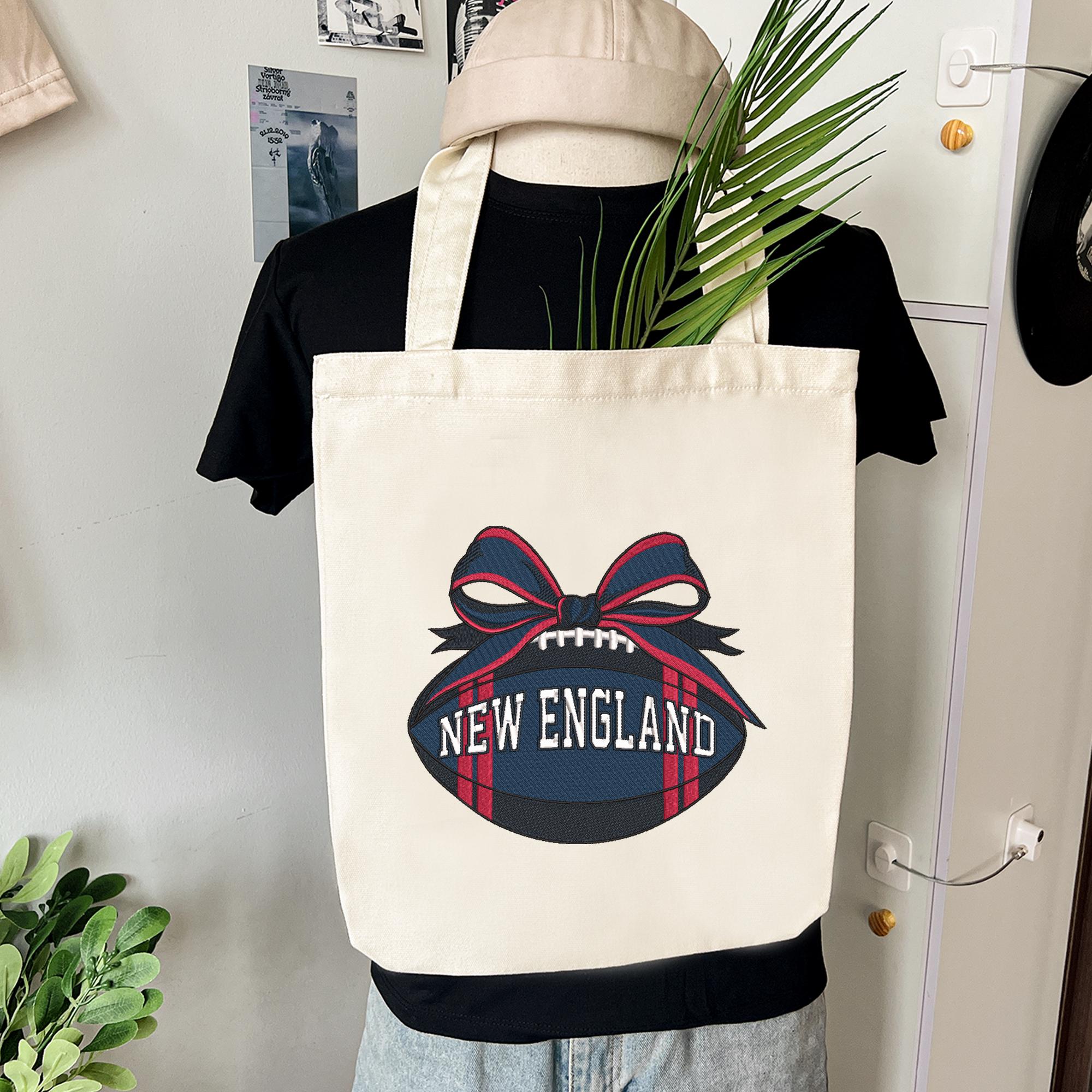 New England Football Embroidery Design Sports Logo Machine File