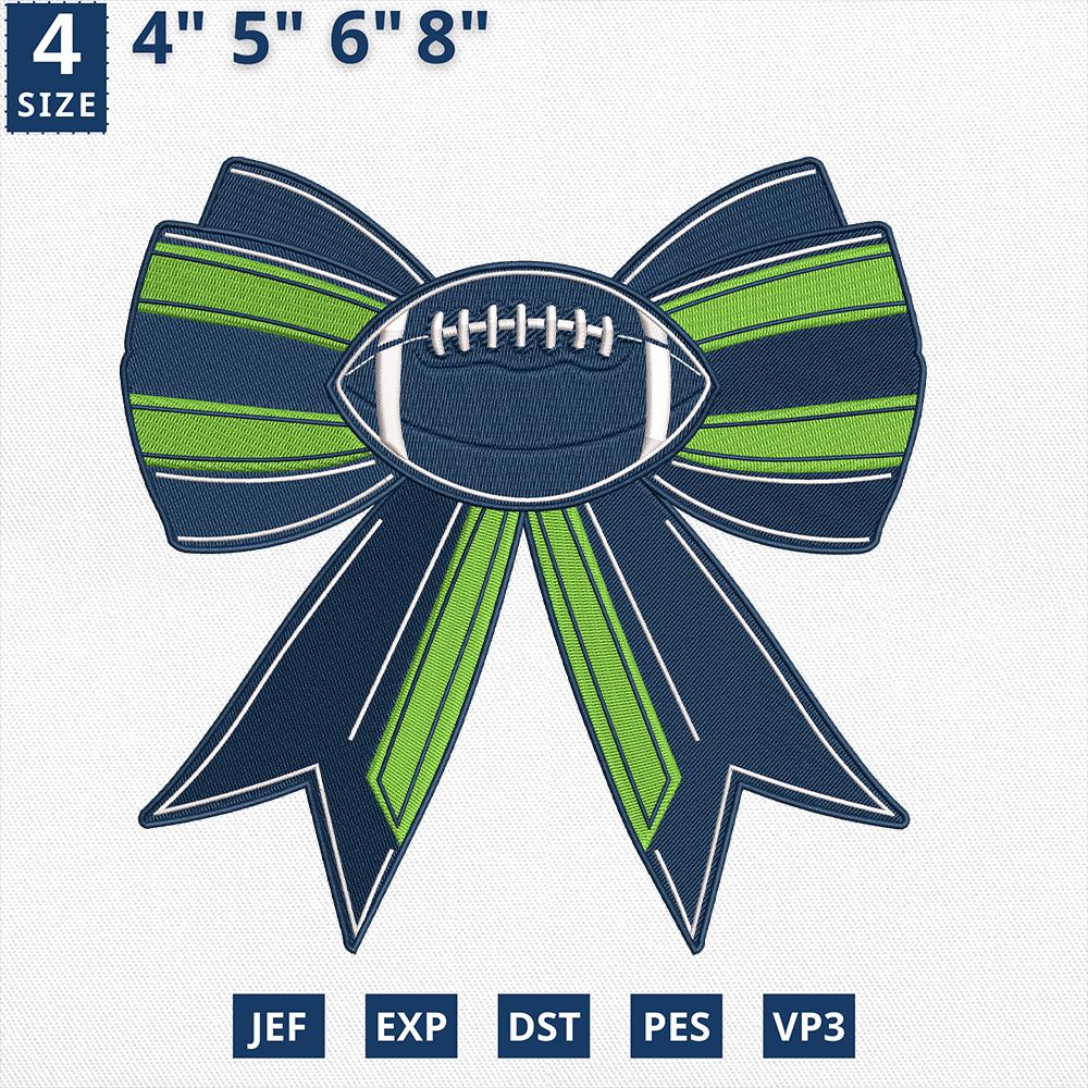 Seattle Football Embroidery Design Machine File Game Day