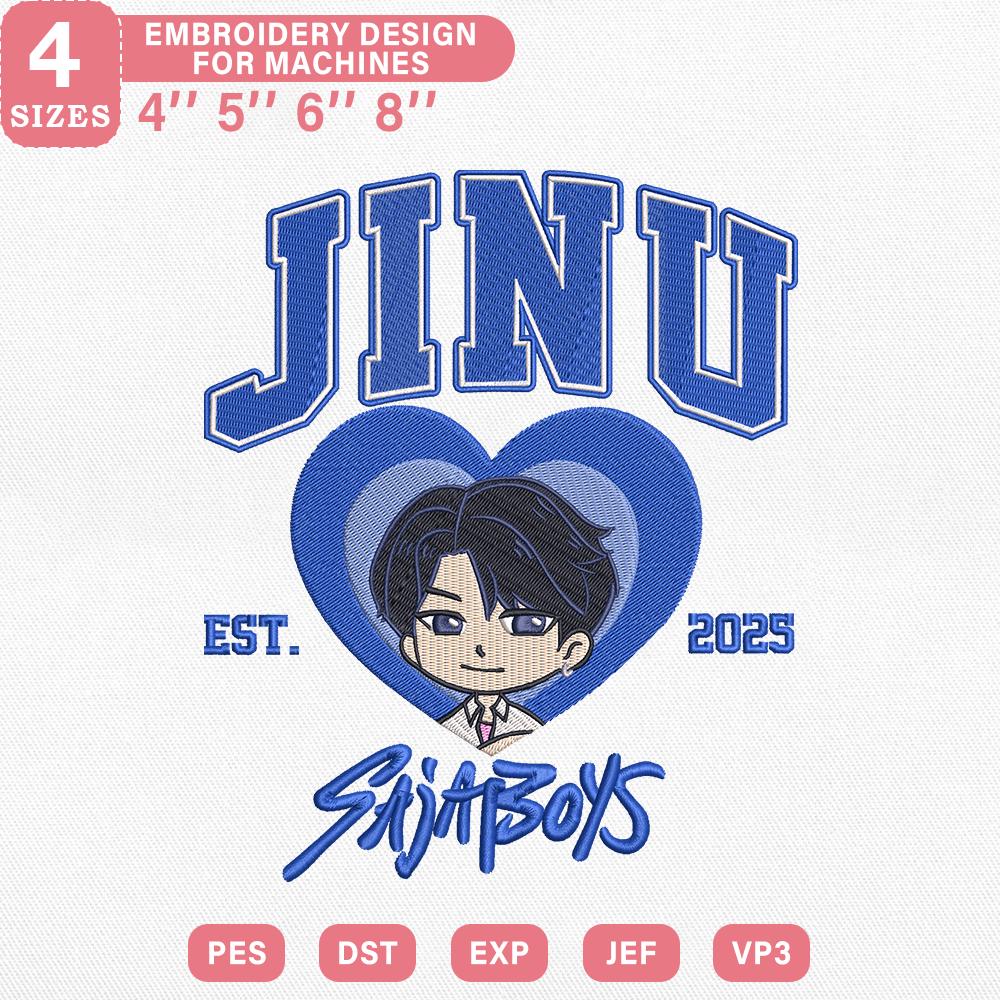 Saja Boys Kpop Embroidery Pattern Design