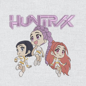 Huntrix Trio Chibi Embroidery Pattern Design