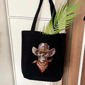 Cowboy Skull Embroidery Design Halloween Skeleton