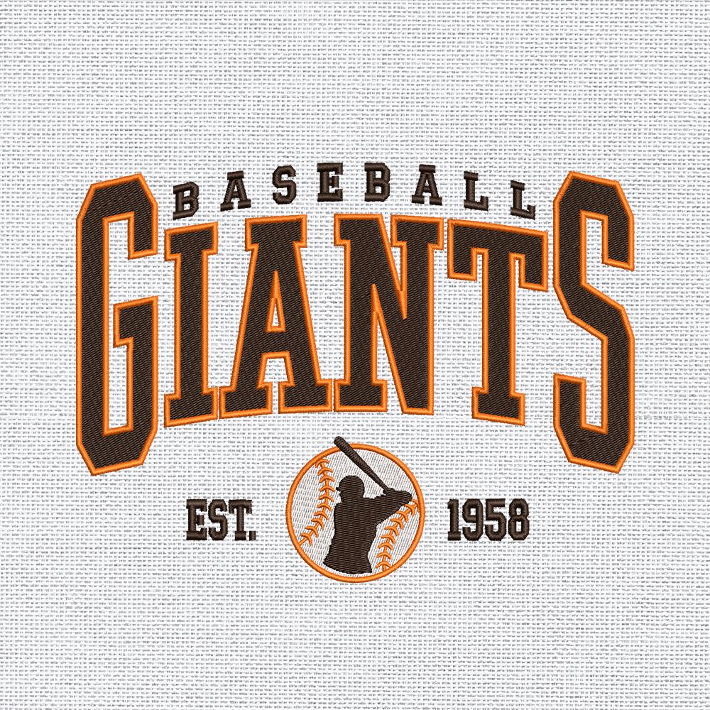 Vintage San Francisco Baseball Team Embroidery Design,Retro Sports Team Machine Embroidery File Instant Download,4 Sizes,Pes Dst Jef Exp Vp3