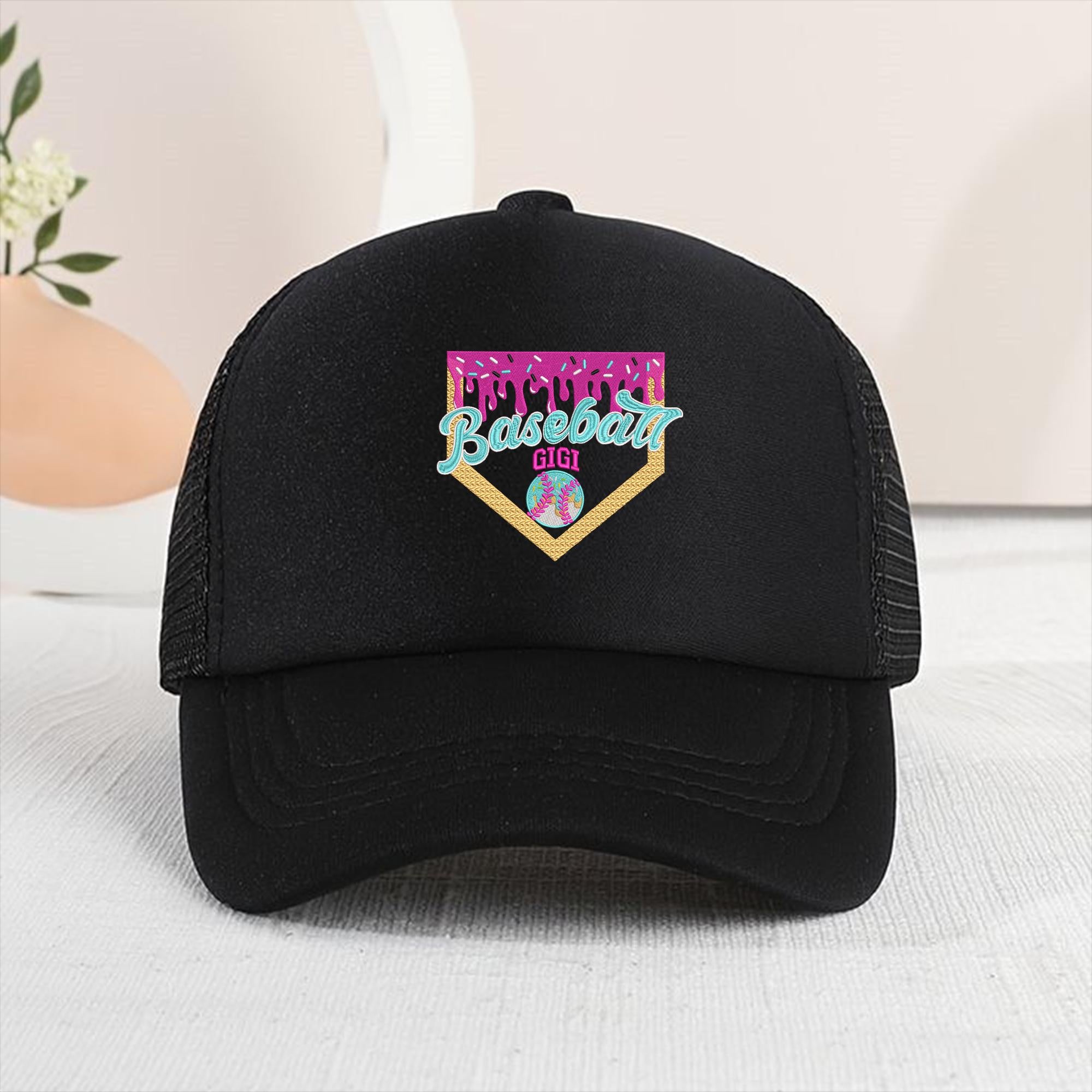 Baseball Gigi Embroidery Design Game Day Mom