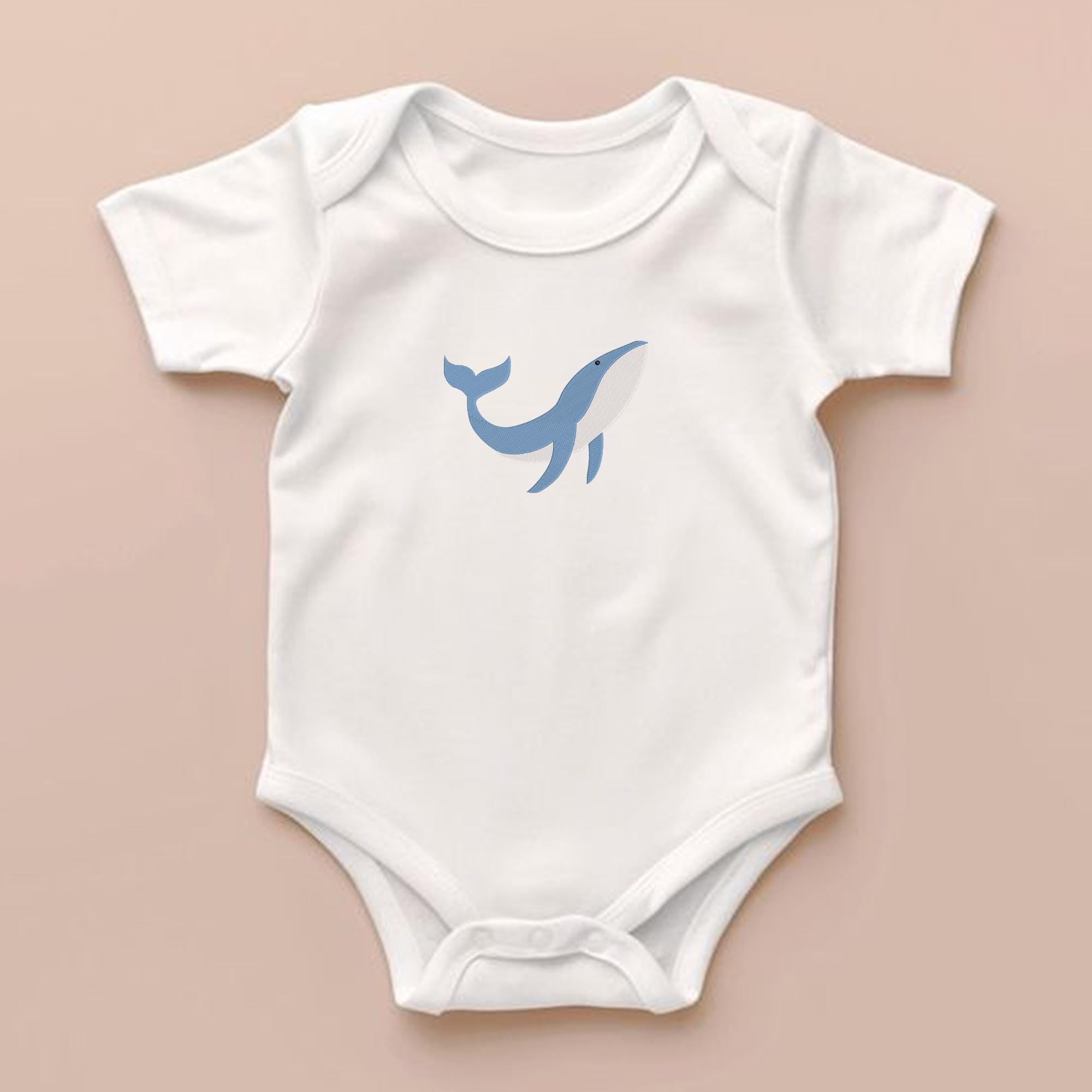 Whale Embroidery Design Sea Culture Ocean Nautical Summer