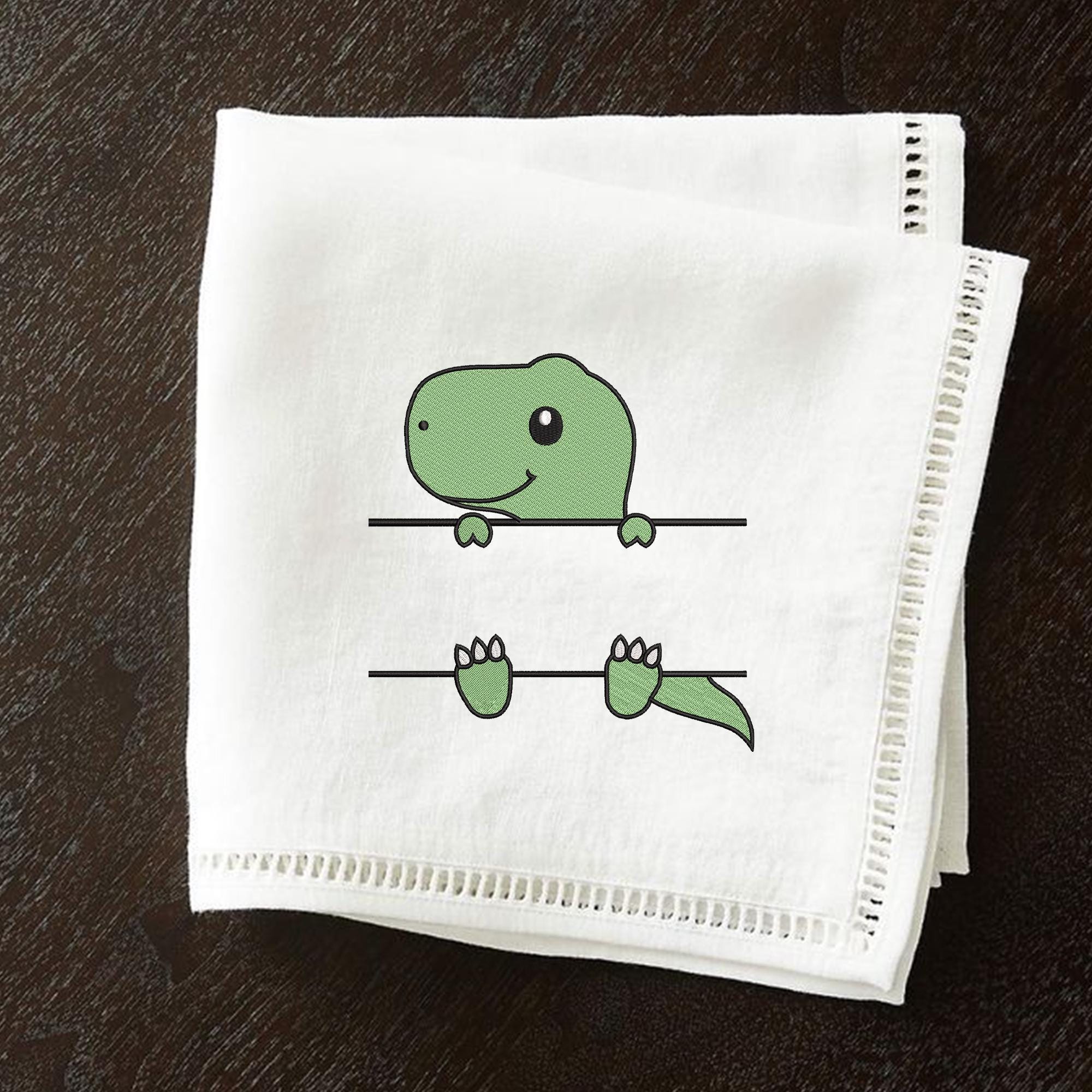 Dinosaur Embroidery Design T-Rex Name Frame Classroom Label