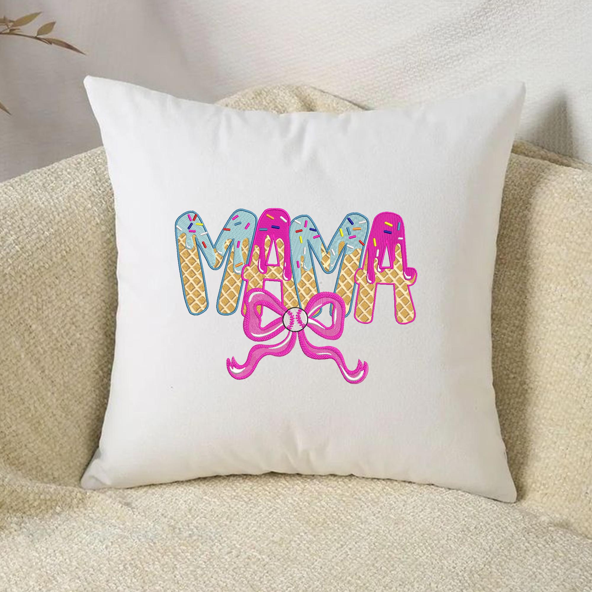 Baseball Mama Embroidery Design Game Day Mom