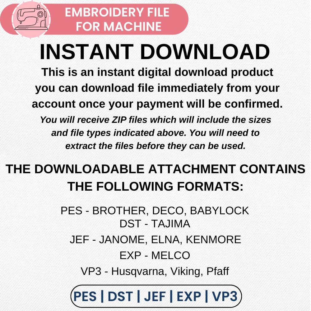 Christian Embroidery Design PES DST EXP JEF Instant Download - ThredViora