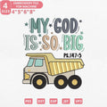 My God Is So Big Embroidery Pattern PES DST JEF - ThredViora