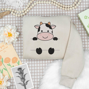 Cow Embroidery Design Name Frame Safari Animal