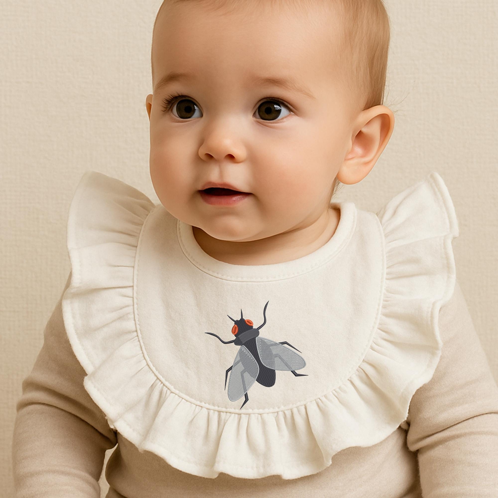 Fly Embroidery Design Insects Machine Farm Animal Kid