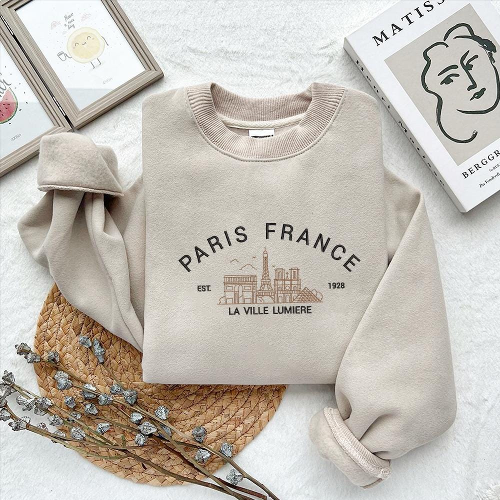 Paris France Embroidery Design City Machine File