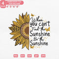 Sunflower Inspirational Embroidery Design PES DST JEF VP3 - ThredViora