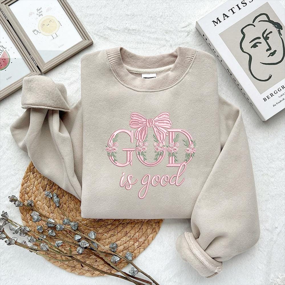 God Is Good Embroidery Pattern PES DST Christian Gift - ThredViora