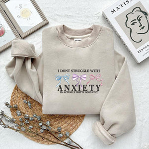 Anxiety Humor Embroidery Design PES DST JEF Instant Download - ThredViora