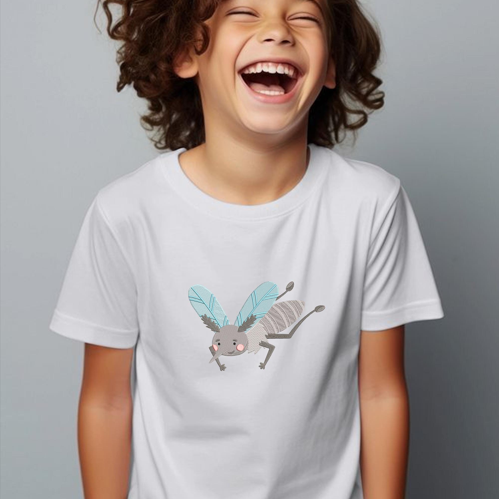 Mosquito Embroidery Design Insects Machine Spring Baby Kid