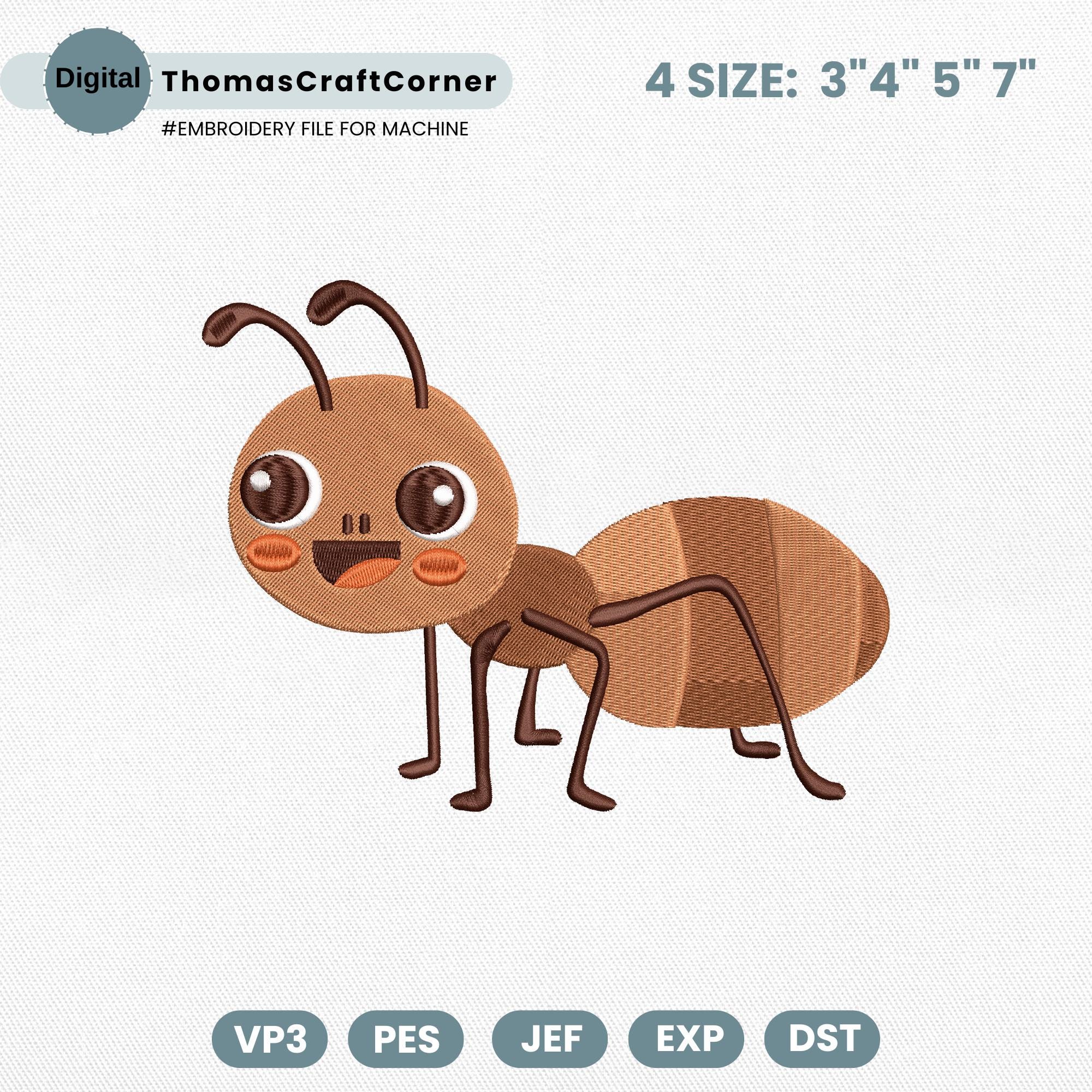 Termite Embroidery Design Insects Machine Farm Animal