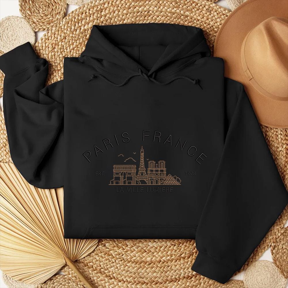 Paris France Embroidery Design City Machine File