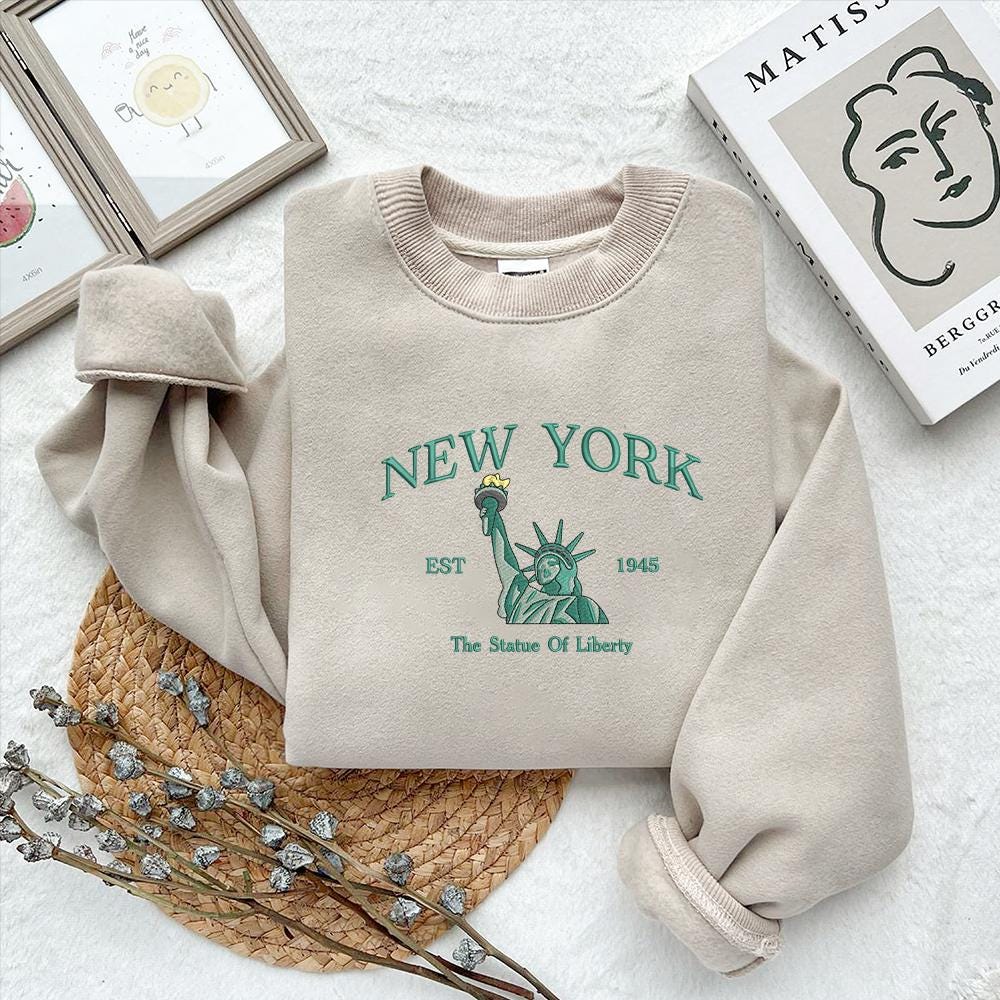 New York City Embroidery Design Liberty Machine File Digital
