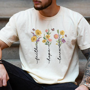 Faith Hope Love Embroidery Pattern - PES DST JEF Files - ThredViora