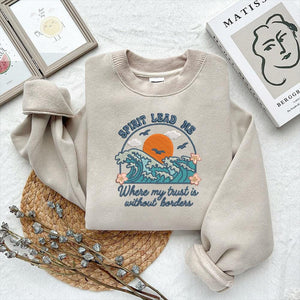 Spirit Lead Me Embroidery Pattern, PES DST JEF, 4 Sizes - ThredViora