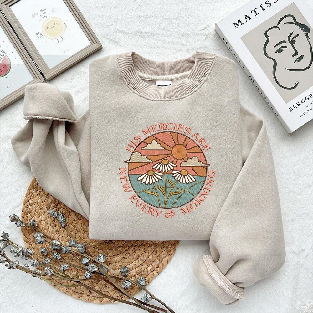 Christian Sunrise Embroidery Pattern PES DST JEF - 4 Sizes - ThredViora