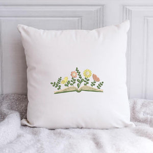 Floral Book Embroidery Pattern Instant Download