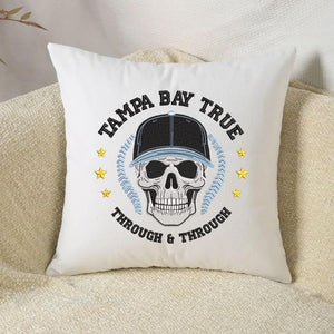 Tampa Bay Baseball Embroidery Design Skull Machine