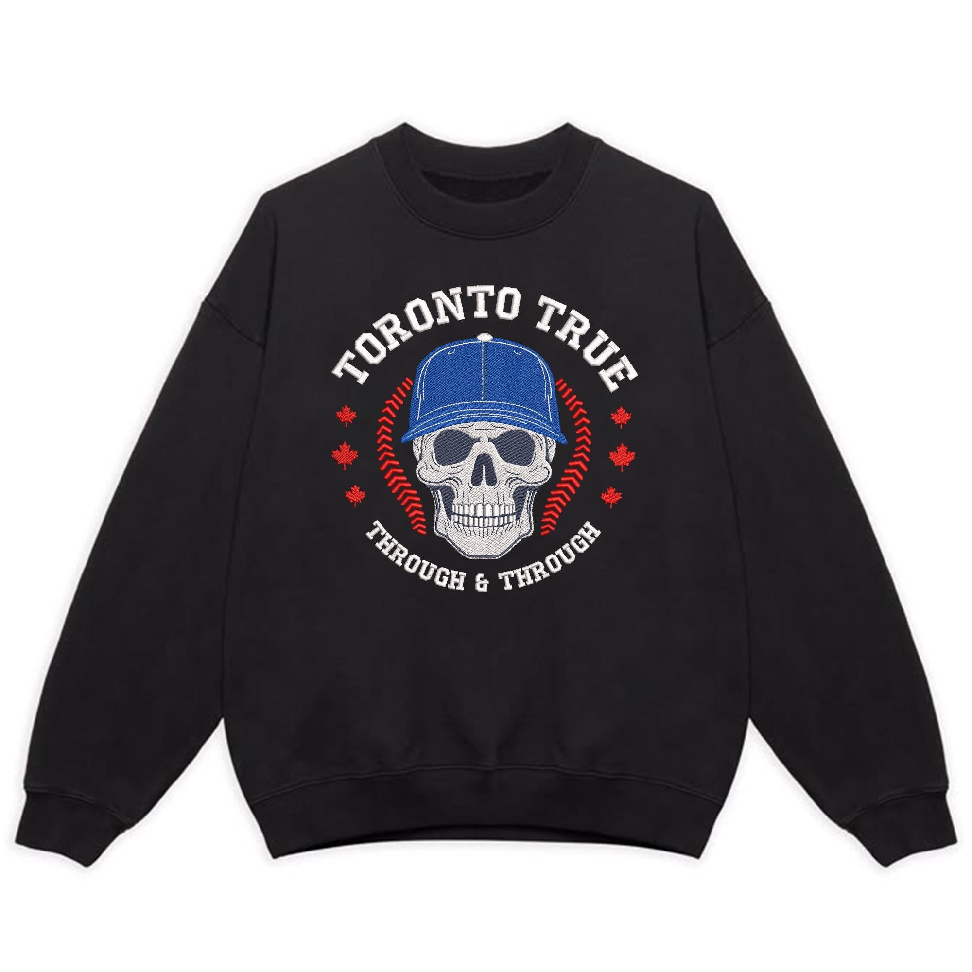 Toronto Baseball Embroidery Design Skull Sports Machine