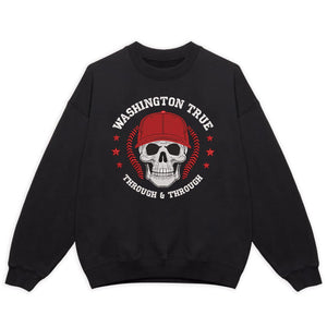 Washington Baseball Embroidery Design Skull Sports