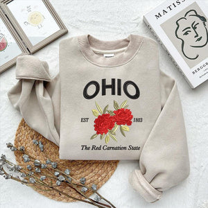 Ohio Flower Carnation Embroidery Design File
