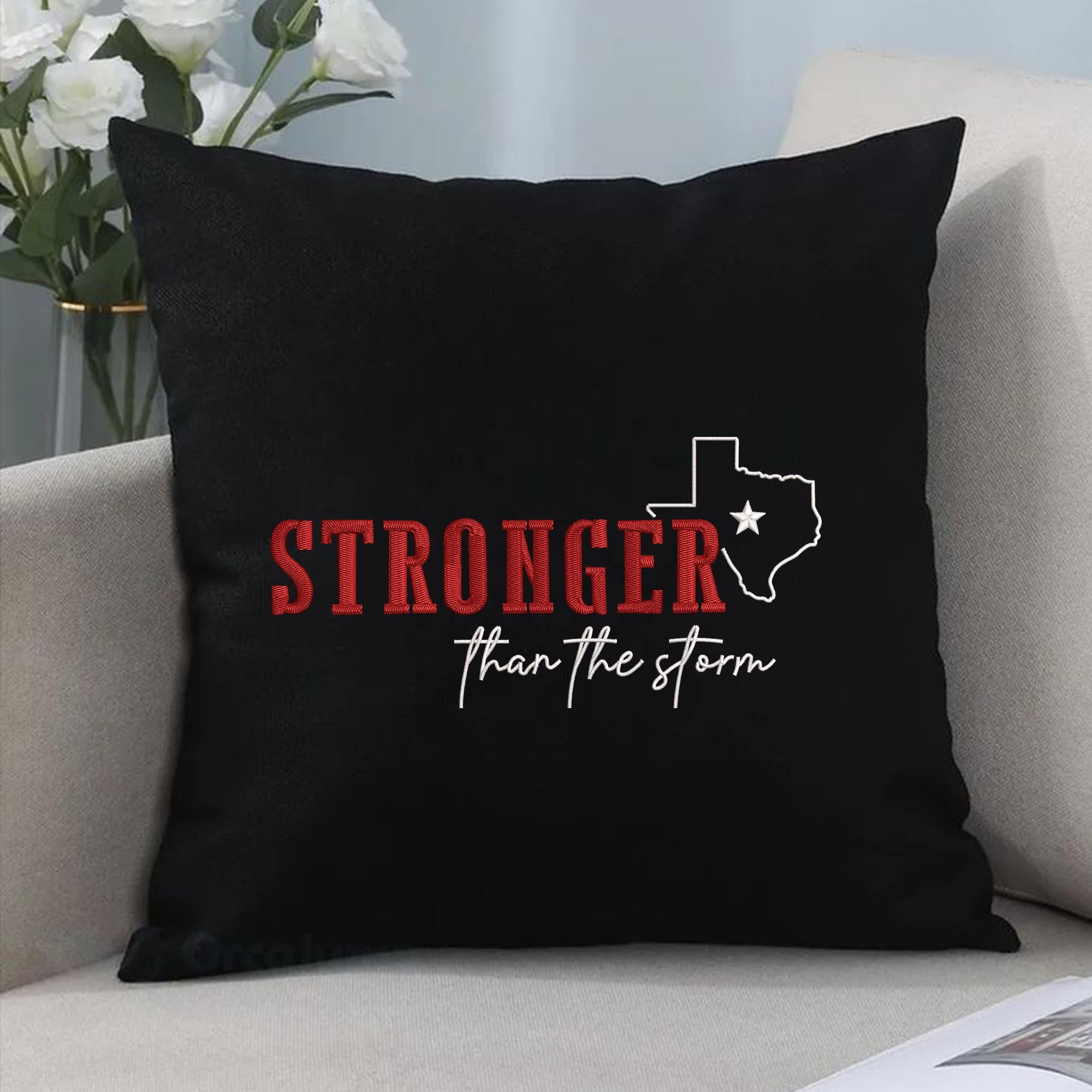 Texas Embroidery Design Hill Country Prayers Machine