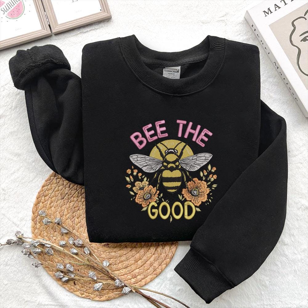Bumblebee Floral Embroidery Design PES DST EXP VP3 JEF - ThredViora