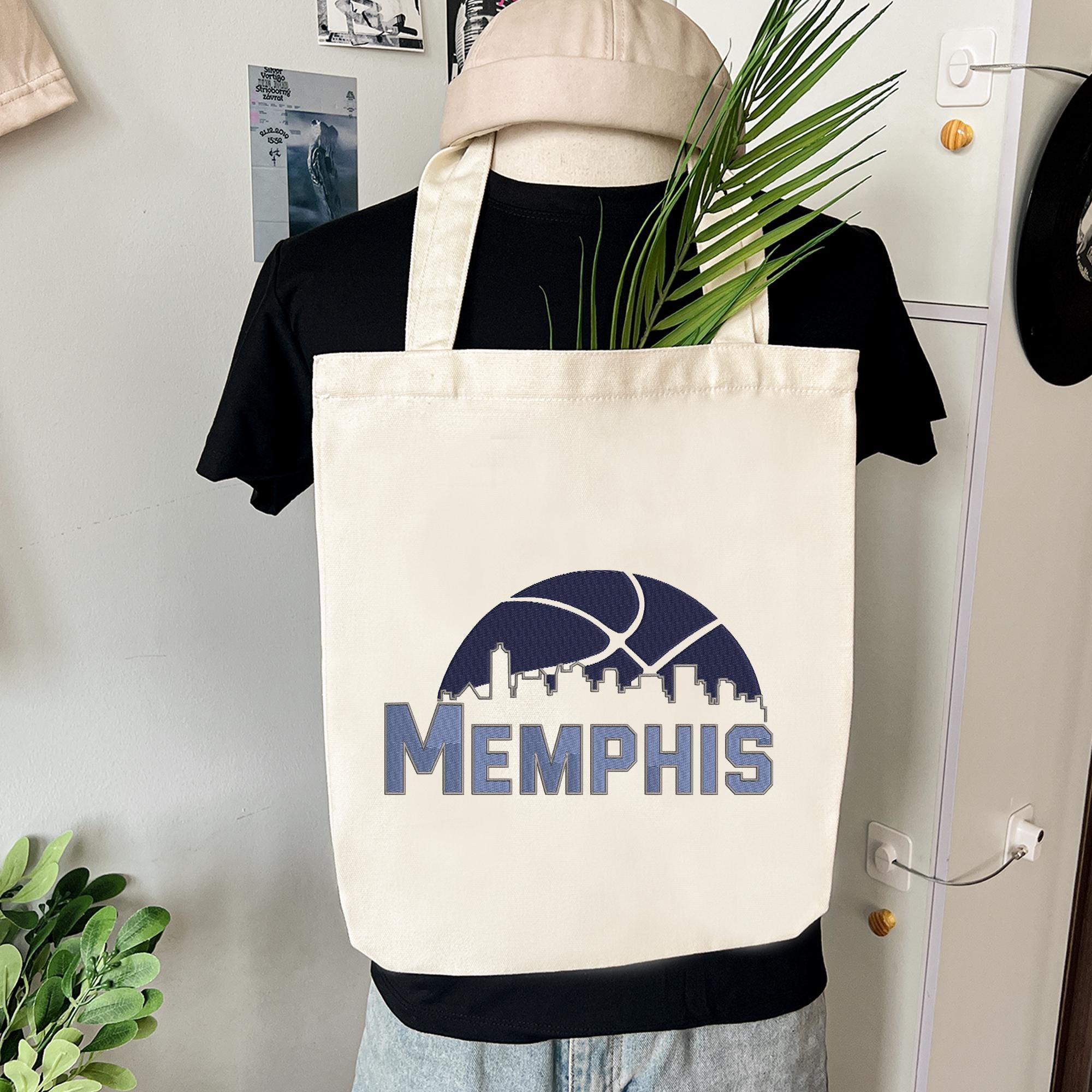 Memphis Basketball Embroidery Design Team File