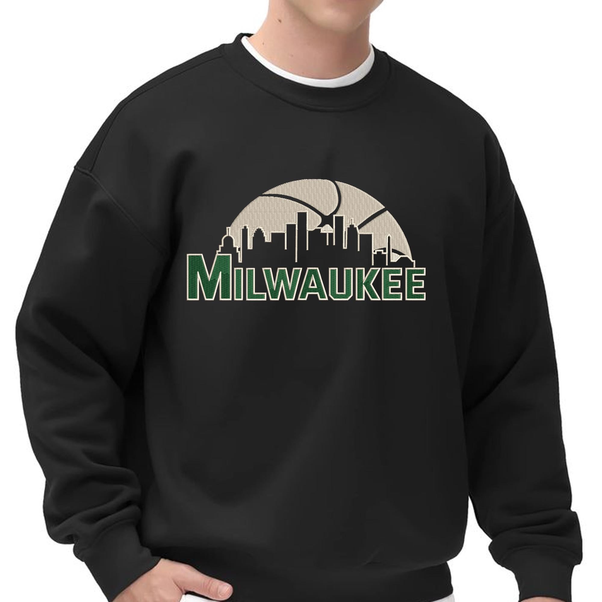 Milwaukee Basketball Embroidery Design Team Machine File