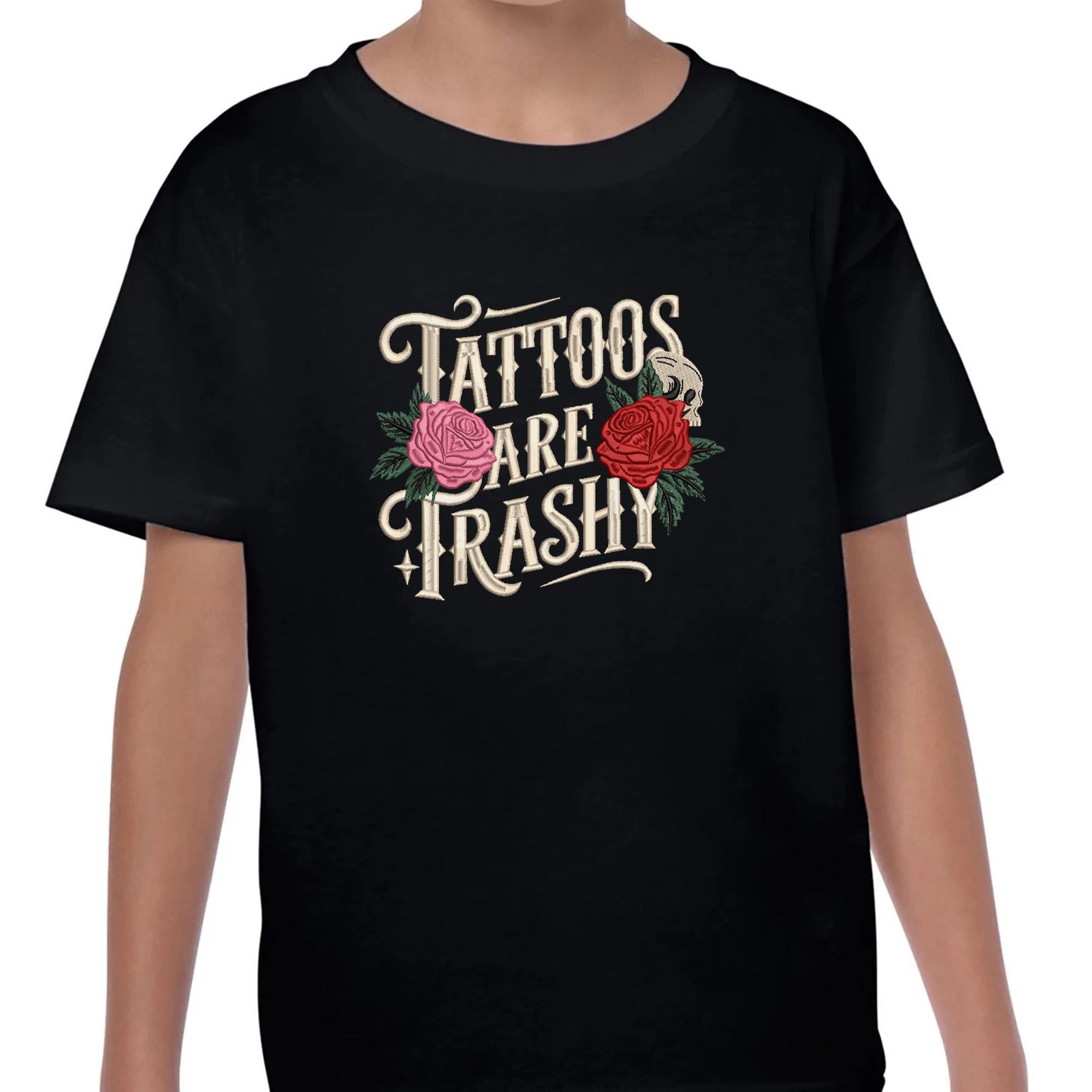 Tattoos Embroidery Design Sarcastic Funny Grunge