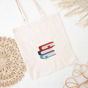 Colorful Books Embroidery Design Pattern