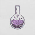 Science Flask Embroidery Design Instant Download