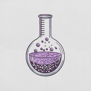Science Flask Embroidery Design Instant Download